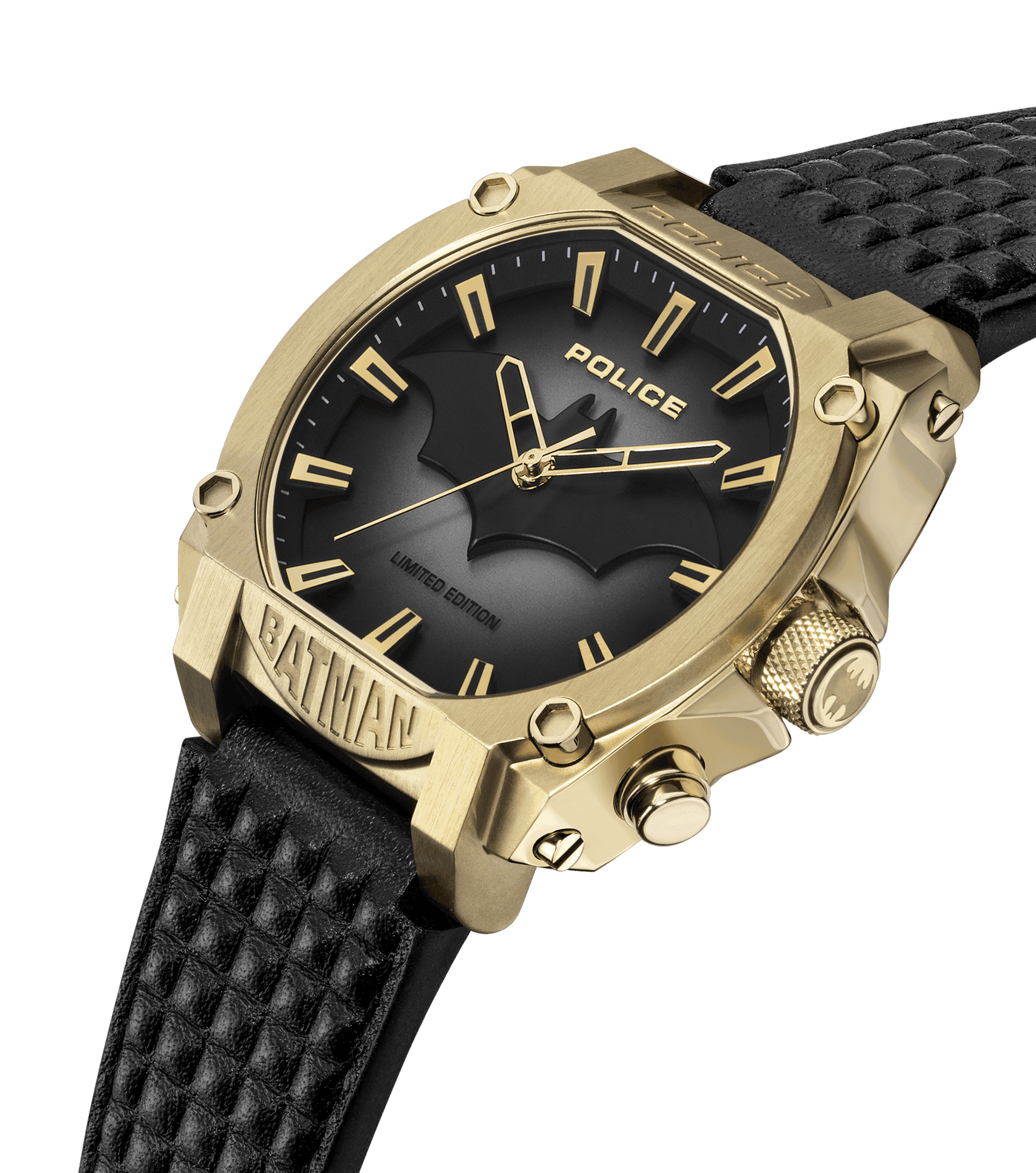 Police Forever Batman PEWGD0022602 Herrenuhr Schwarz/Gold • Limitierte Edition • Hintergrundbeleuchtung, Bild 2