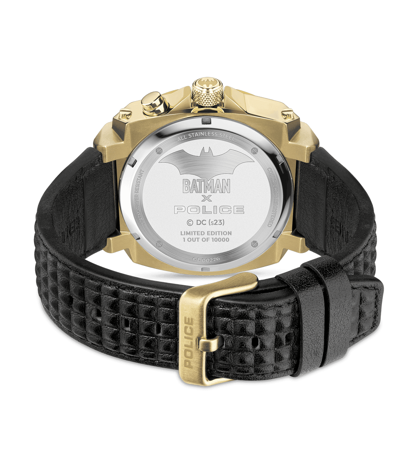 Police Forever Batman PEWGD0022602 Herrenuhr Schwarz/Gold • Limitierte Edition • Hintergrundbeleuchtung, Bild 3