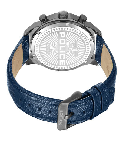 Police Reactor PEWGF0039202 Herrenuhr Blau • Multifunktions-Zifferblatt • Robustes Lederband, Bild 3