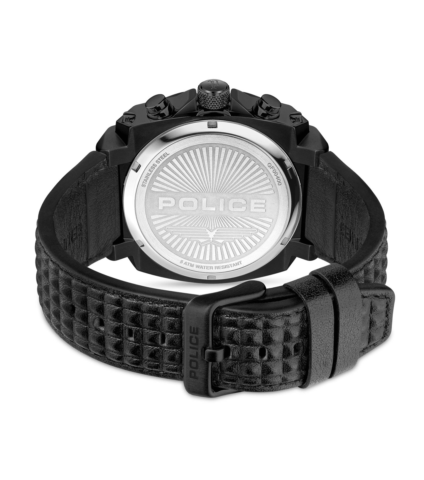 Police Norwood PEWGF0040001 Herren • Chronograph • Schwarzes Lederarmband, Bild 3