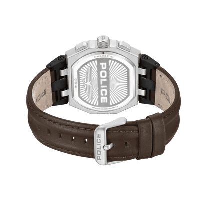 Police Shield PEWGF0054403 Herrenuhr Braun • Multifunktionswerk • Verschraubtes Gehäuse, Bild 3