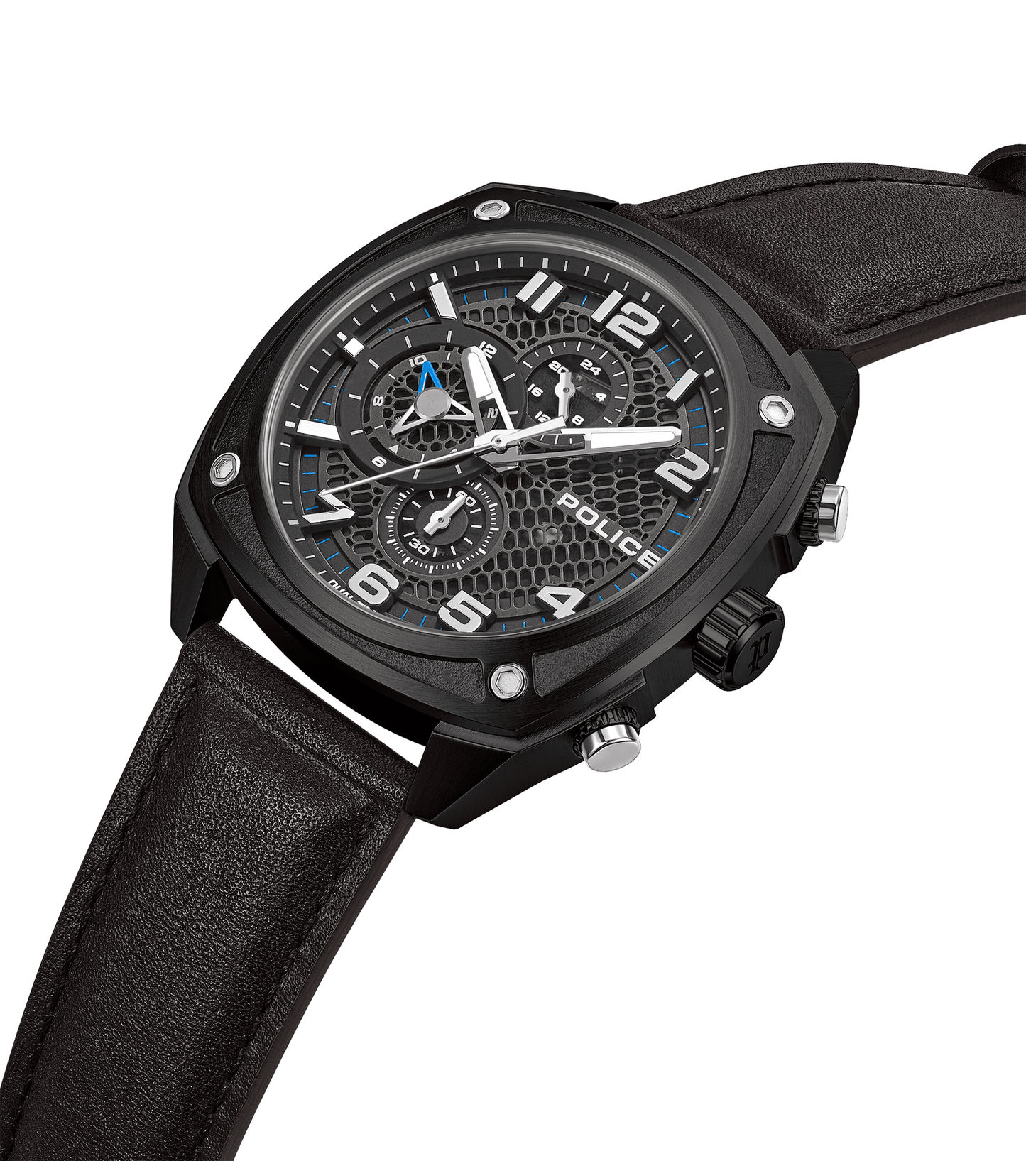Police Portland PEWGF00814X2 Herrenuhr Mehrfarbig • Chronograph • Set mit zwei Armbändern, Bild 2