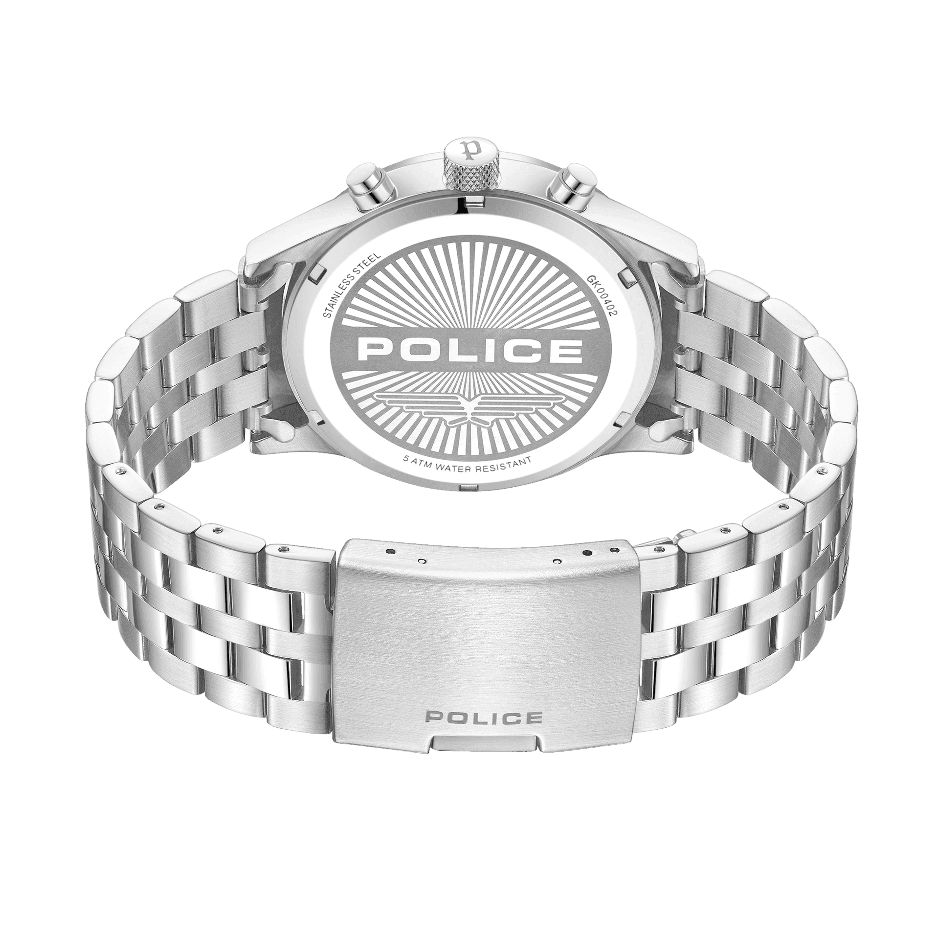 Police Driver II PEWGK0040205 Herrenuhr Silber • Multifunktionswerk • Edelstahlarmband, Bild 3