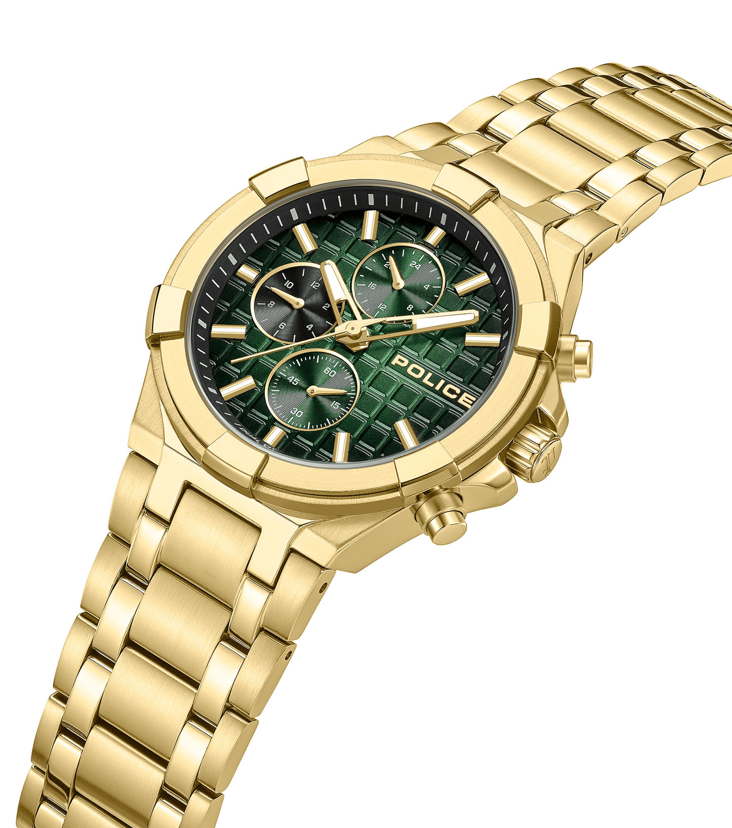 Police Guardian PEWGK0082003 Herrenuhr Goldfarben • Multifunktion mit Dual-Time • Gold-IP-Beschichtung, Bild 2