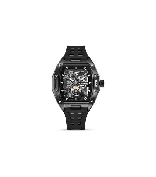 Police Gotham PEWGM0075301 Herrenuhr Schwarz • Limitierte Edition • Batman-Zifferblatt