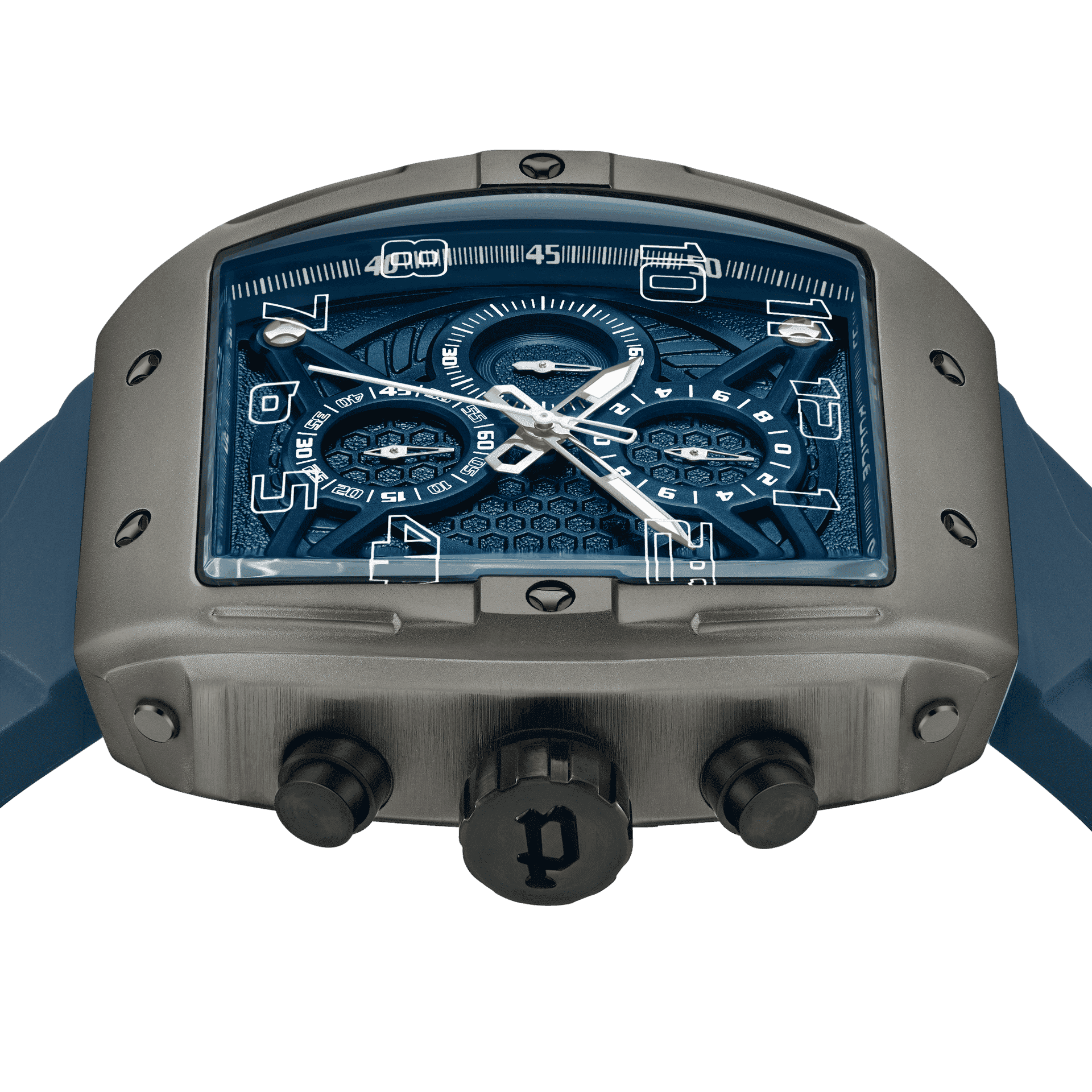 Police Coswig PEWGO0063102 Herrenuhr Blau • Quarz-Chronograph • Leichtmetallgehäuse mit IP-Beschichtung, Bild 4