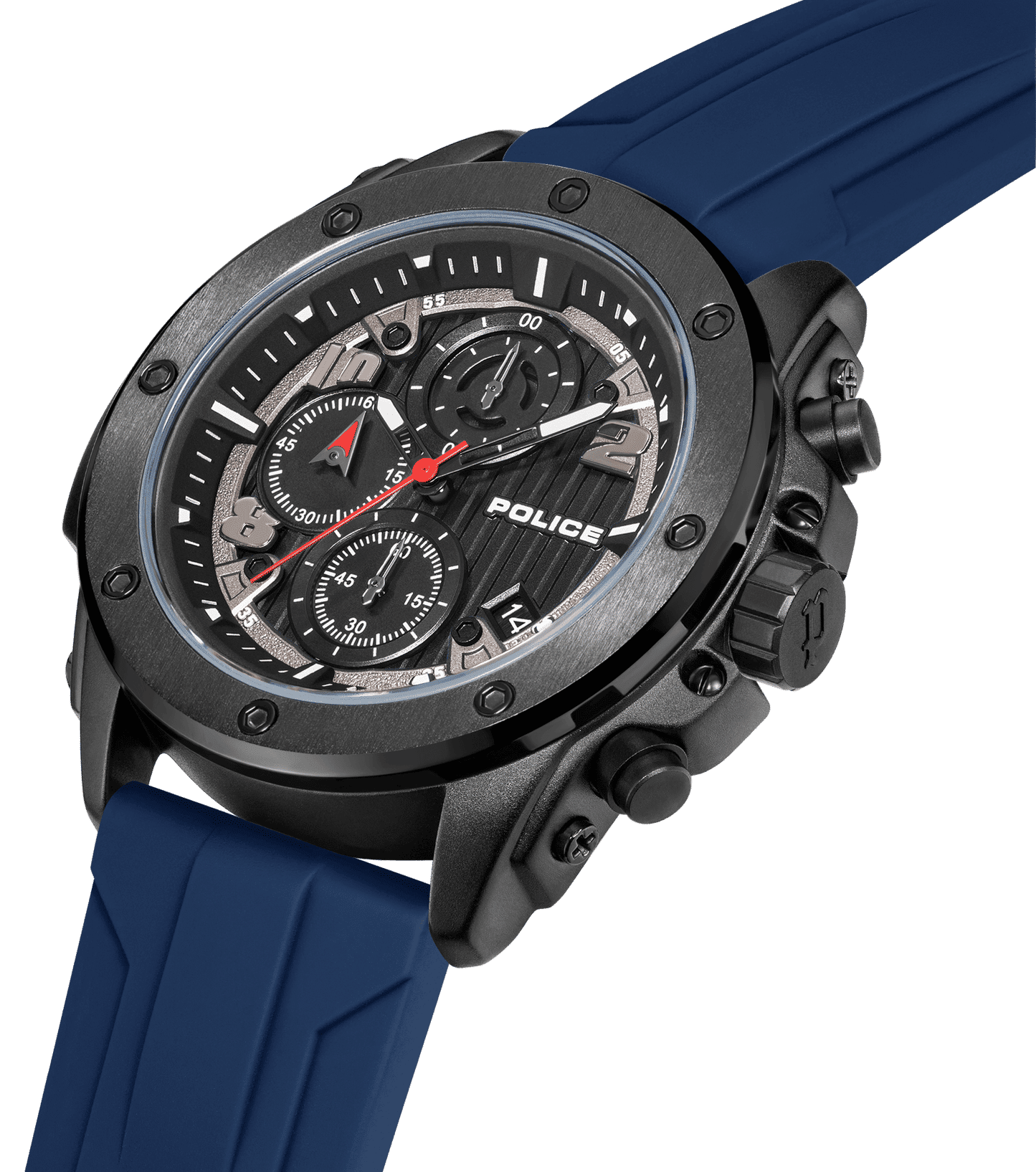 Police Clout Orb PEWGO00777X1 Herrenuhr Blau • Chronograph • Austauschbare Armbänder, Bild 9