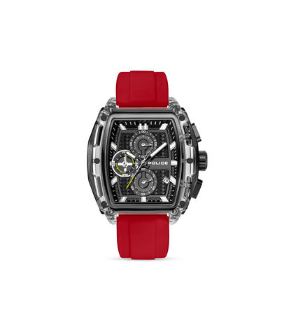 Police Clout Tank PEWGO00778X2 Herrenuhr Schwarz • Quarz-Chronograph • Set mit 4 Armbändern, Bild 8