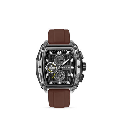 Police Clout Tank PEWGO00778X3 Herrenuhr Schwarz • Chronograph Set • 4 Wechselarmbänder, Bild 5