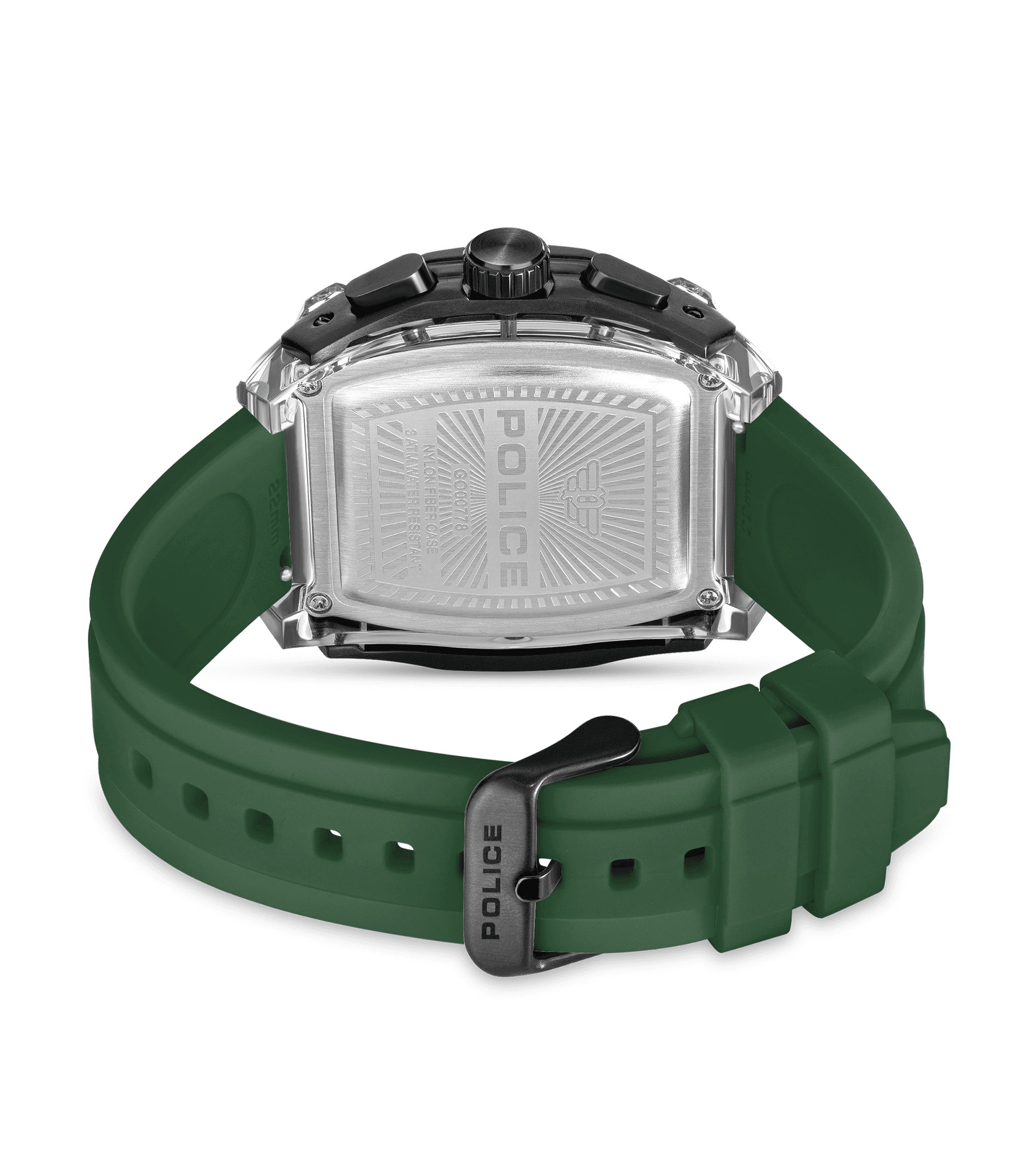 Police Clout Tank PEWGO00778X3 Herrenuhr Schwarz • Chronograph Set • 4 Wechselarmbänder, Bild 13