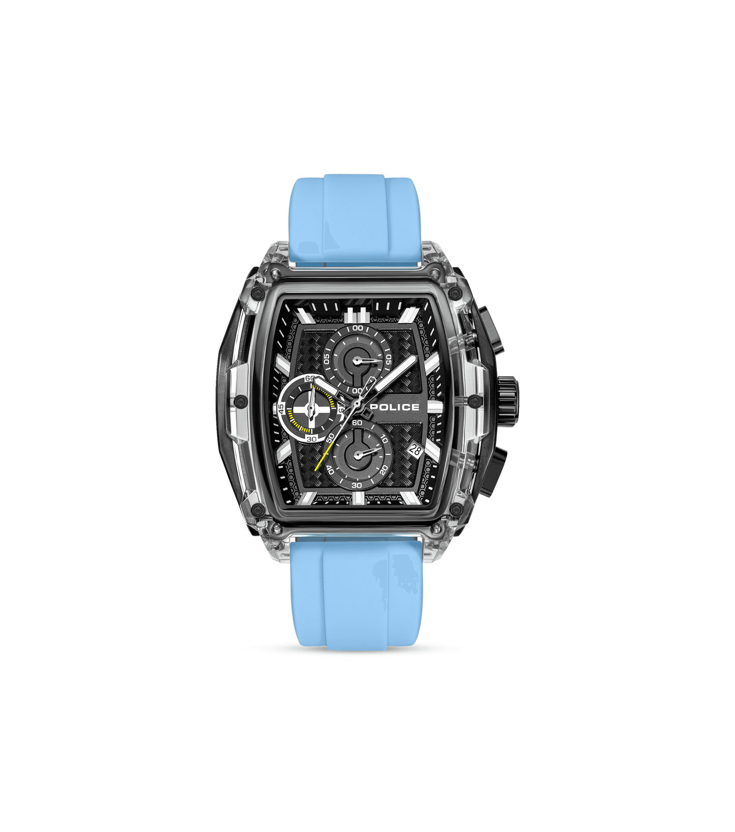 Police Clout Tank PEWGO00778X4 Herrenuhr Schwarz • Quarz-Chronograph • 8 Wechselarmbänder, Bild 5
