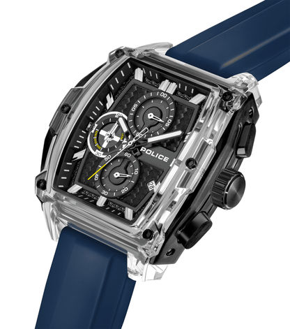 Police Clout Tank PEWGO00778X4 Herrenuhr Schwarz • Quarz-Chronograph • 8 Wechselarmbänder, Bild 12