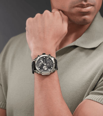 Police Wyvern PEWGO0093001 Herrenuhr Schwarz • Quarz-Chronograph • Edelstahlgehäuse, Bild 5