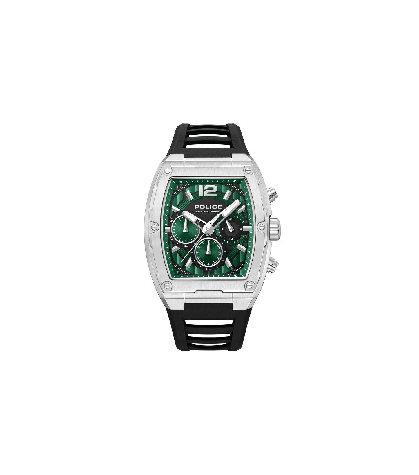 Police Creed PEWGQ0092801 Herrenuhr Schwarz • Dual-Time-Zifferblatt • Edelstahlgehäuse