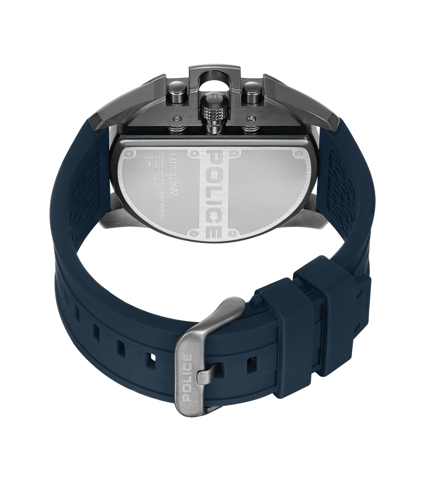 Police Daintree PEWGQ2203604 Herrenuhr Blau • Multifunction • Blaues Silikonarmband, Bild 3