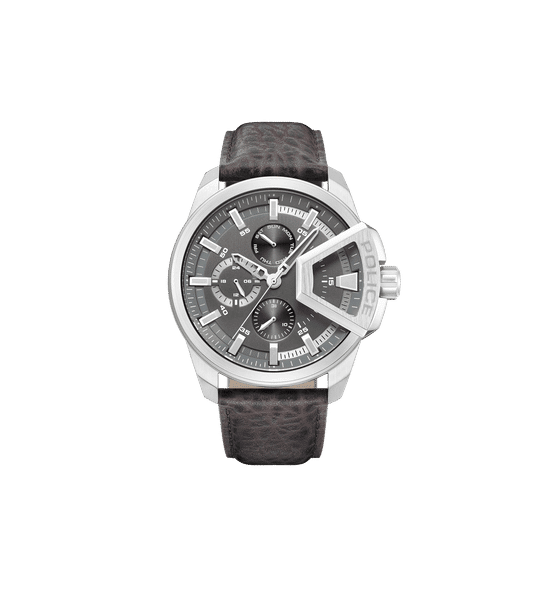 Police Underlined PEWJF0005703 Herrenuhr Braun • Multifunktionswerk • Edelstahlgehäuse