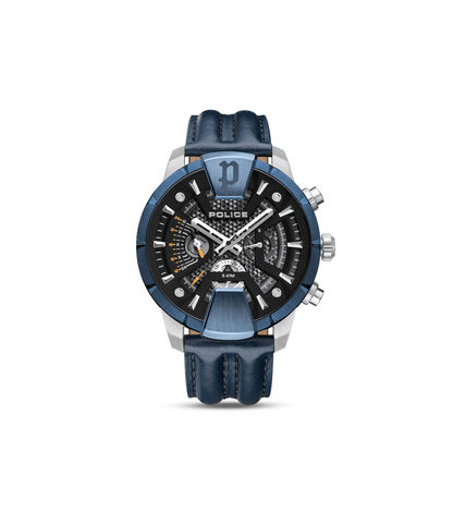 Police Huntley PEWJF2203709 Herrenuhr Blau • Multifunktion • 5 ATM Wasserdicht