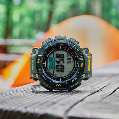 Casio Pro Trek PRG-340-3ER Herrenuhr • Tough Solar • Digital-Kompass