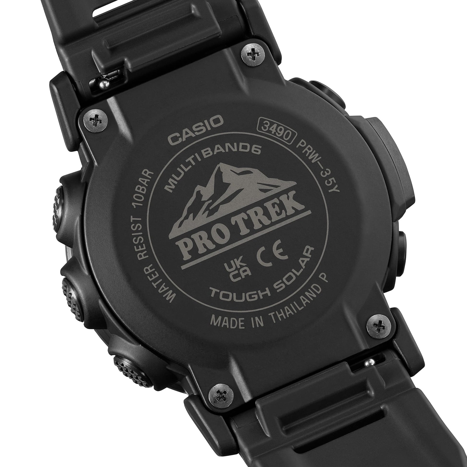 Casio PRW-35Y-1BER PRO TREK Herrenuhr Schwarz • Tough Solar & Multiband 6 • Digitaler Kompass & Höhenmesser, Bild 12