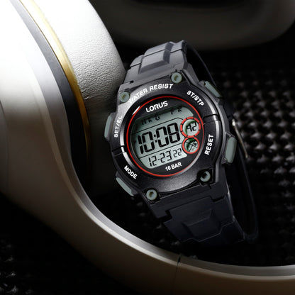 Lorus Sports R2329PX9 Herren Armbanduhr Schwarz • Digitale Anzeige • 13 Funktionen, Bild 2