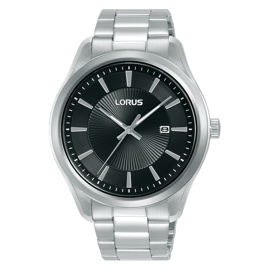 Lorus Classic RH925RX9 Herrenuhr Schwarz • Mineralglas • Edelstahlarmband