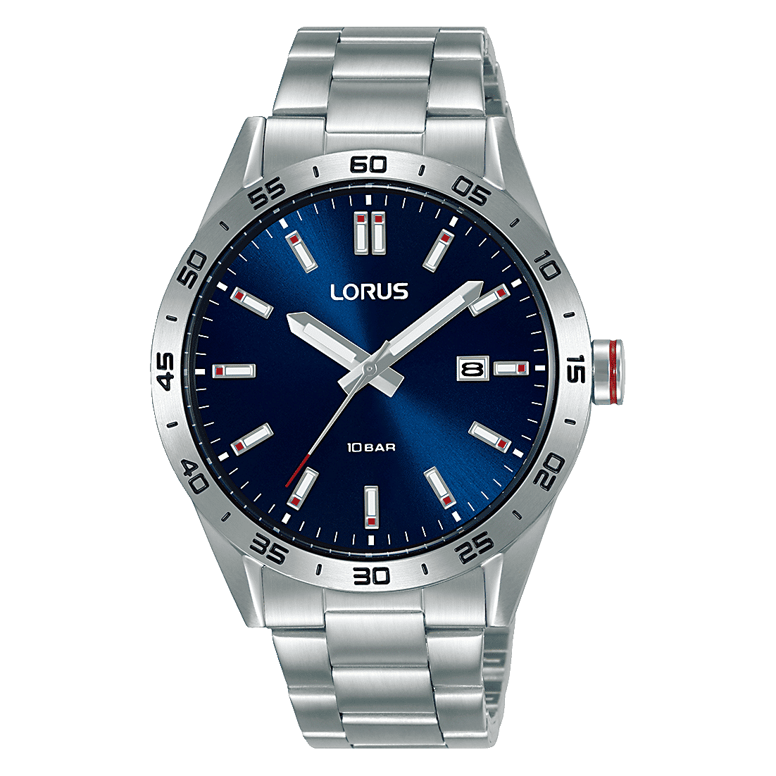 Lorus Sports RH961NX9 Herrenuhr Dunkelblau • Mineralglas • 10 bar wasserdicht