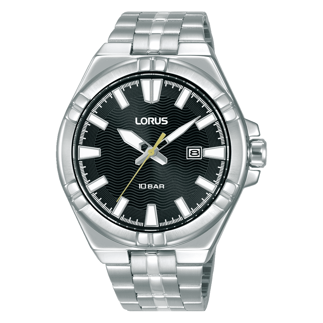 Lorus Classic RH971RX9 Herren Armbanduhr • Mineralglas • Edelstahlarmband