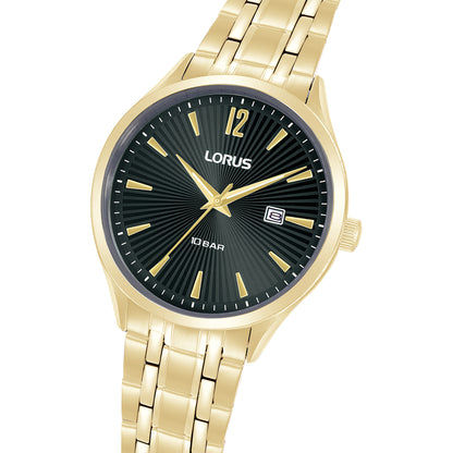 Lorus Classic RH994RX9 Herrenuhr Schwarz • Mineralglas • Edelstahlarmband, Bild 2