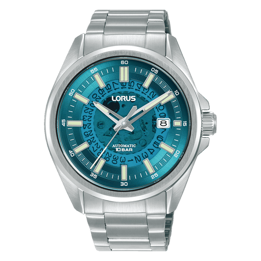 Lorus Classic RU405AX9 Herren Armbanduhr Blau • Automatikwerk • Mineralglas