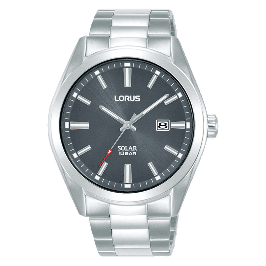 Lorus Sports RX333AX9 Herrenuhr Anthrazit • Solarwerk • Mineralglas