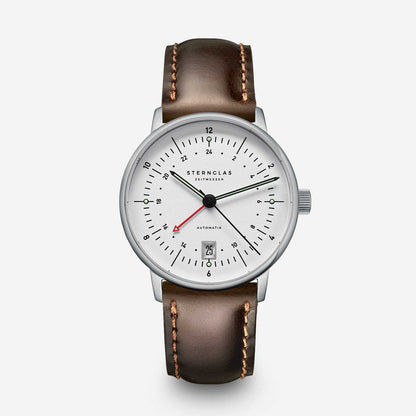 Sternglas Naos Pro GMT S02-NG10-BR03 Herren • Automatikwerk Miyota 9075 • True GMT Zweite Zeitzone