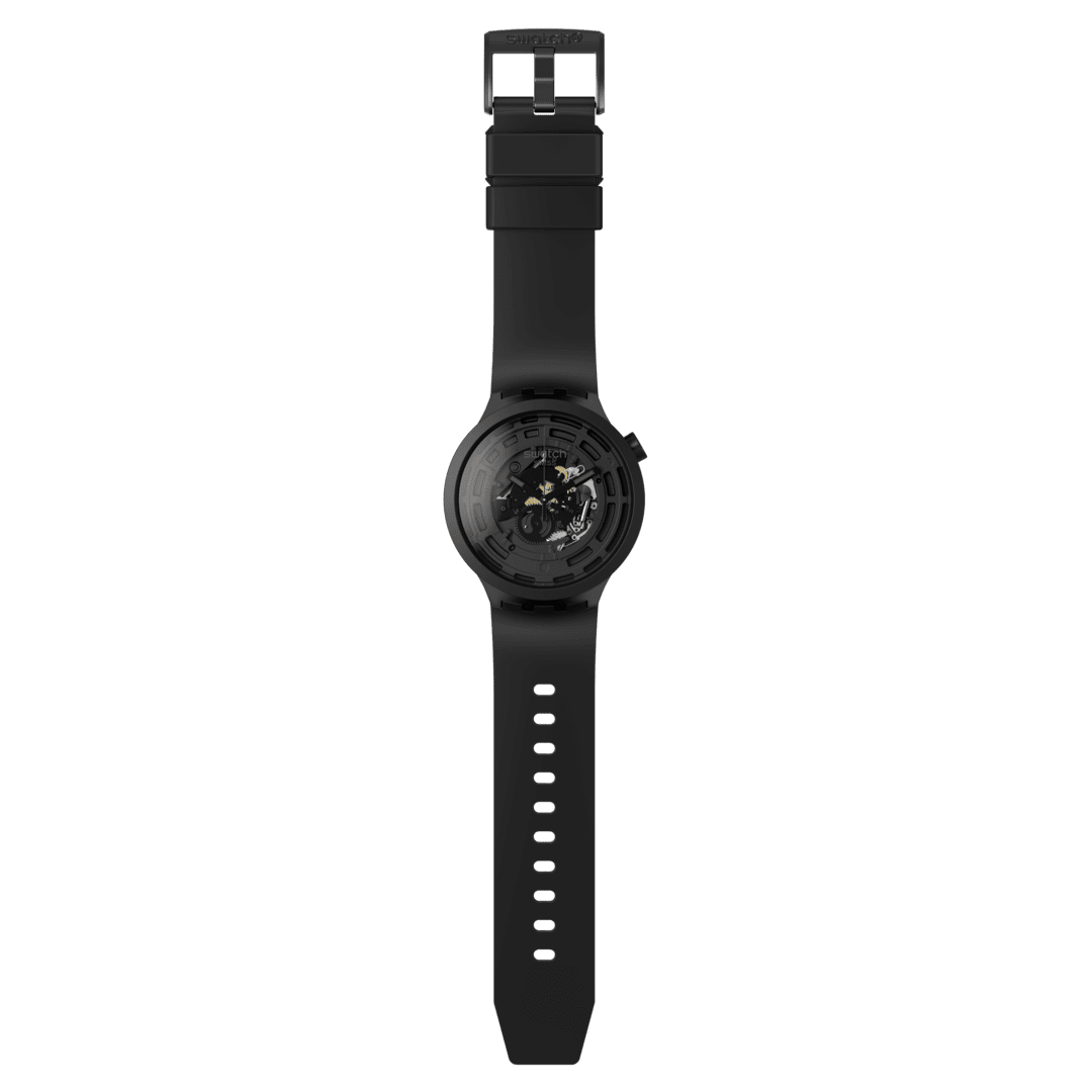 Swatch Big Bold SB03B100 Armbanduhr Schwarz • Bio-Keramikgehäuse • Sichtbares Uhrwerk, Bild 5