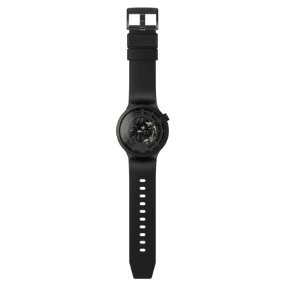 Swatch Big Bold SB03B100 Armbanduhr Schwarz • Bio-Keramikgehäuse • Sichtbares Uhrwerk, Bild 5