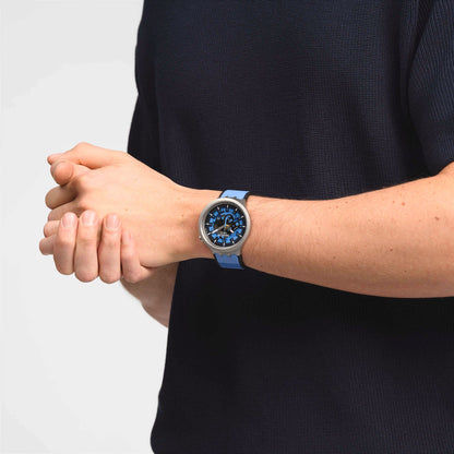 Swatch Big Bold Irony SB07S106 Armbanduhr Blau • Edelstahlgehäuse • Markantes Bold-Design, Bild 2