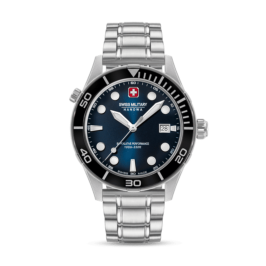 Swiss Military Hanowa Phoenix SMWGH0004001-SET Herrenuhr Blau • Saphirglas • 4-in-1 Set
