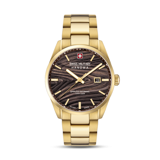 Swiss Military Hanowa Golden Beech SMWGH0006010 Herren • Saphirglas • Swiss Made Quarzwerk
