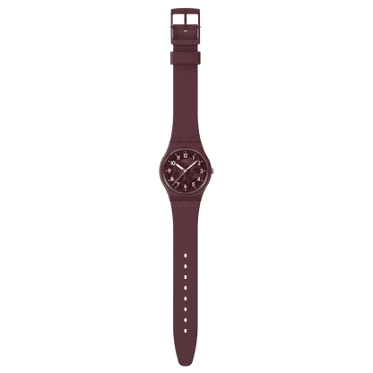 Swatch Originals Medium SO28R115 Thru The Crown Glass Damen Armbanduhr • Transparentes Zifferblatt • Leuchtzeiger, Bild 4