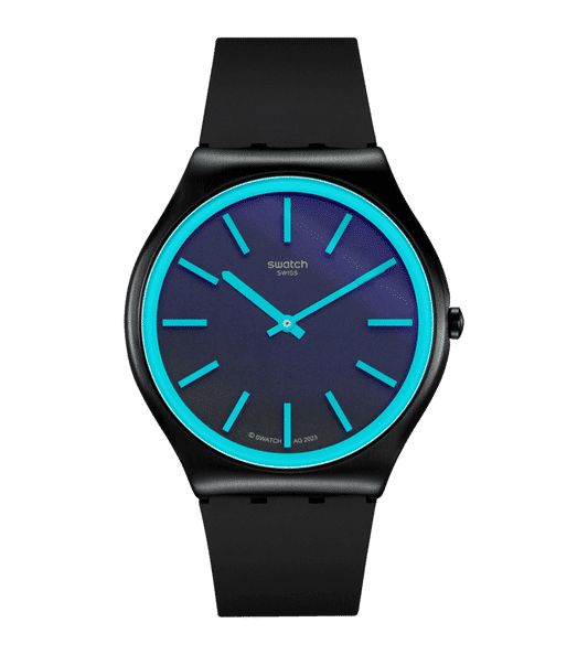 Swatch New Skin Irony SS07B111 Armbanduhr Schwarz • Ultra-dünnes Design • Irony Kollektion