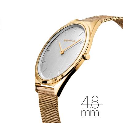 Bering Classic 17039-334 Armbanduhr Unisex Gold • Saphirglas • Milanaise-Armband, Bild 2
