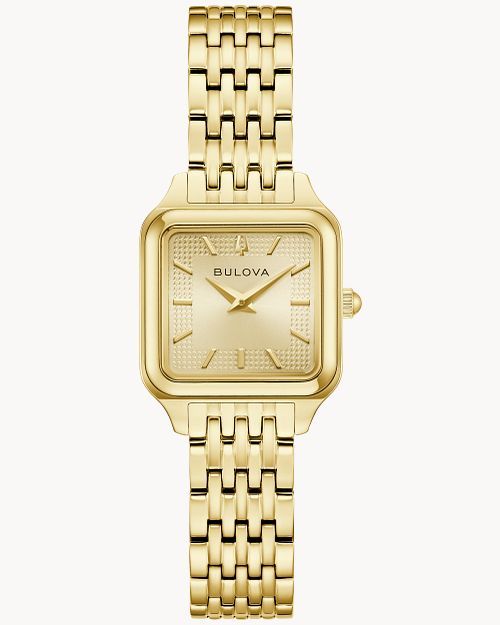 Bulova Sutton 97L191 Damenuhr Champagner • Saphirglas • Quarzwerk GL24