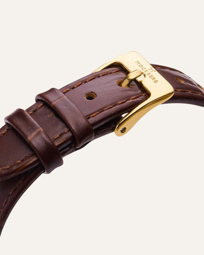 Mockberg Timeless MB0247 Damen Armbanduhr Braun • Römische Ziffern • Mineralglas, Bild 5