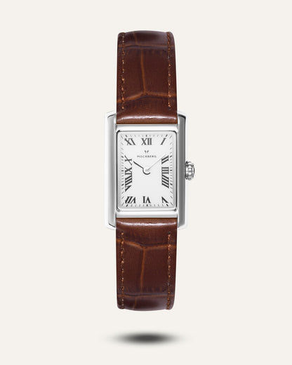 Mockberg Timeless MB0248 Damen Armbanduhr Braun • Mineralglas • Römische Ziffern
