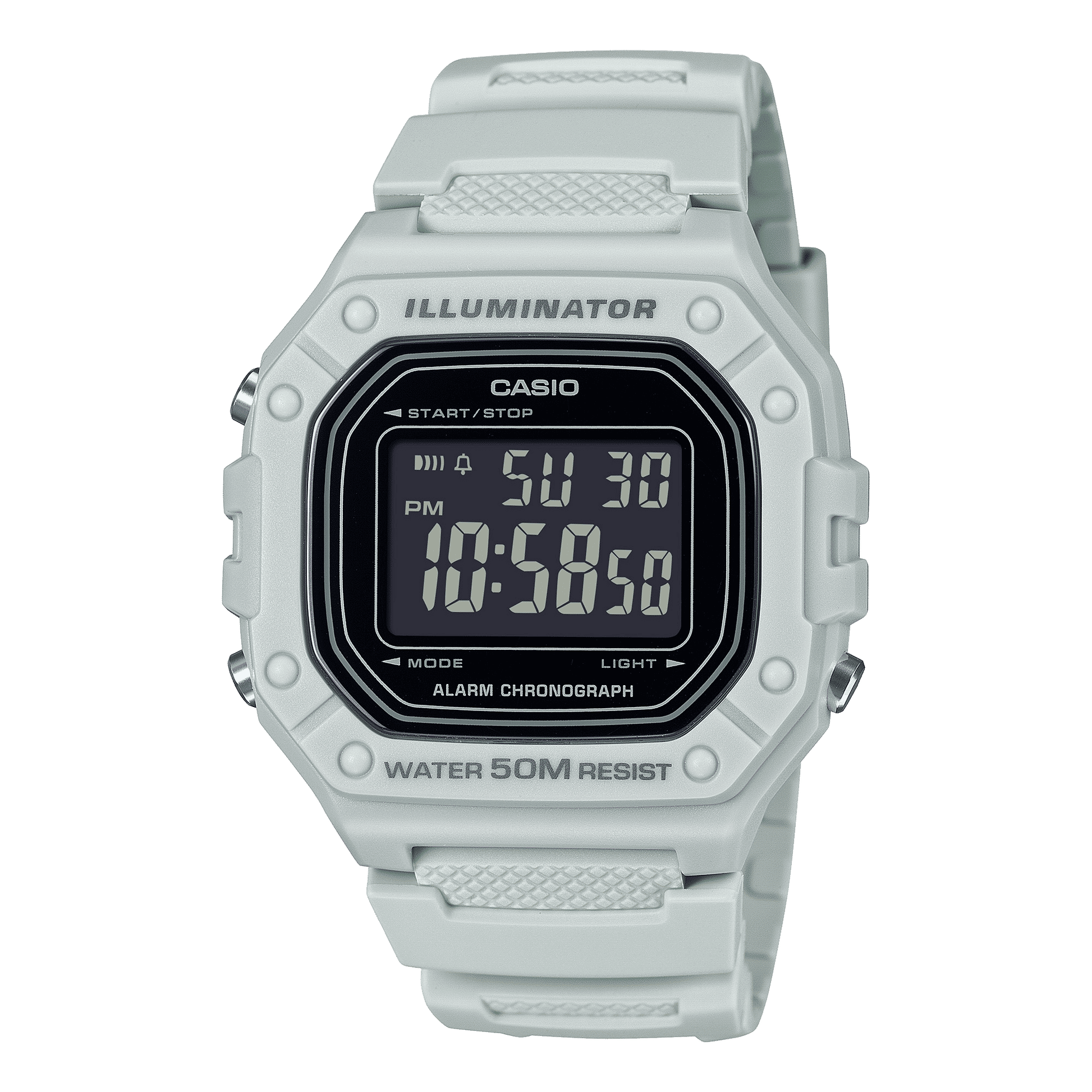 Casio W-218H-8BVEF Herren-Digitaluhr Sandfarben • Stoppuhr • LED-Beleuchtung, Bild 2