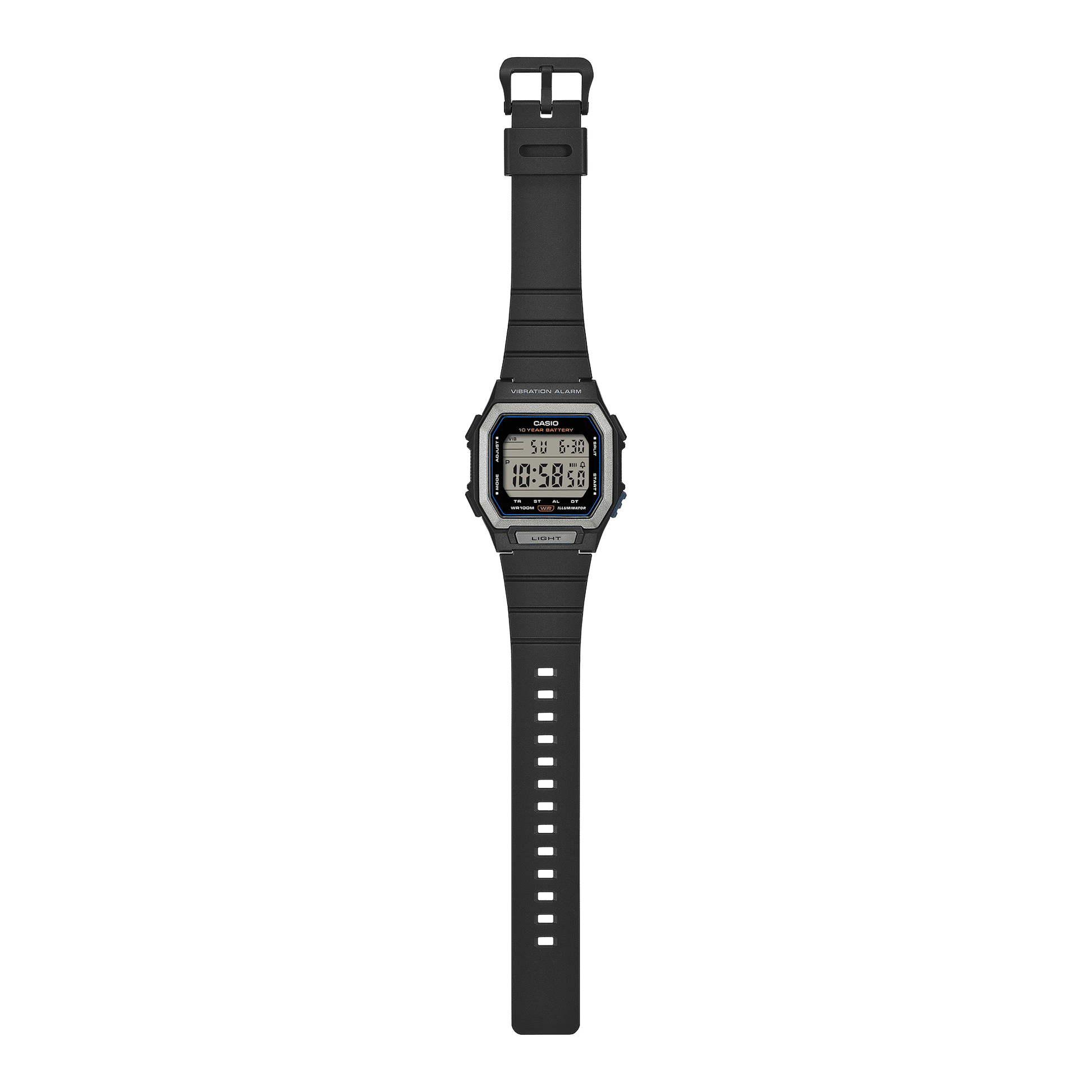 Casio W-738H-1AVEF Herren Digitaluhr Schwarz • Vibrationsalarm • 100-m-Wasserdichtigkeit, Bild 5