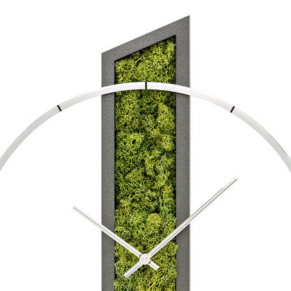 AMS Design W9605 Wanduhr • Massivholzgehäuse • Aluminium-Frontring