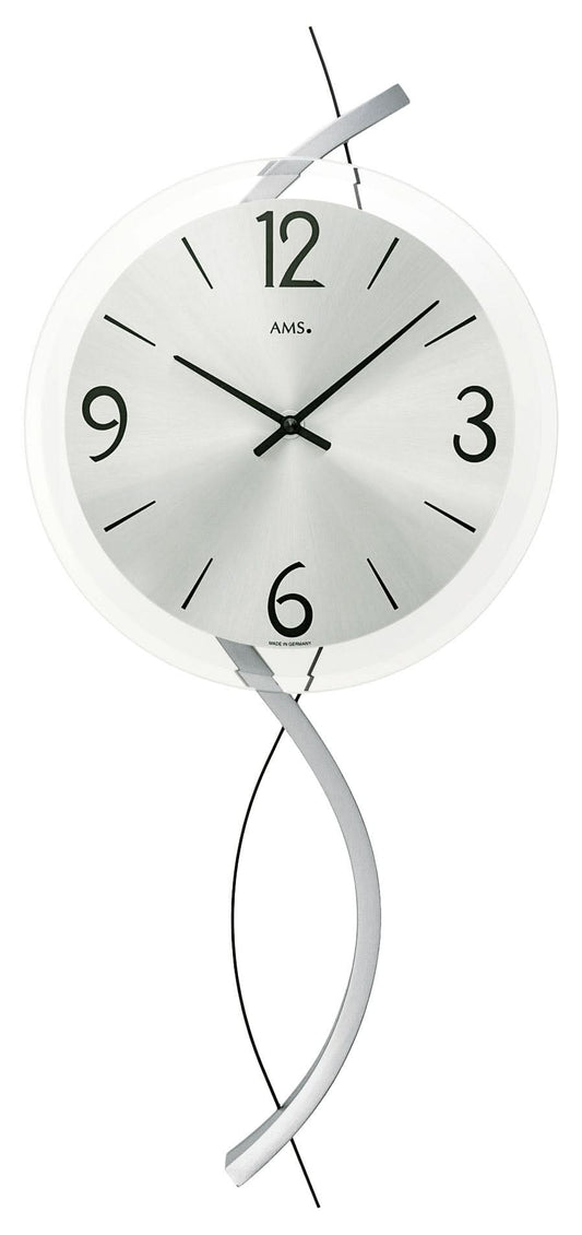 AMS Wanduhr • Präzises Uhrwerk • Modernes Design