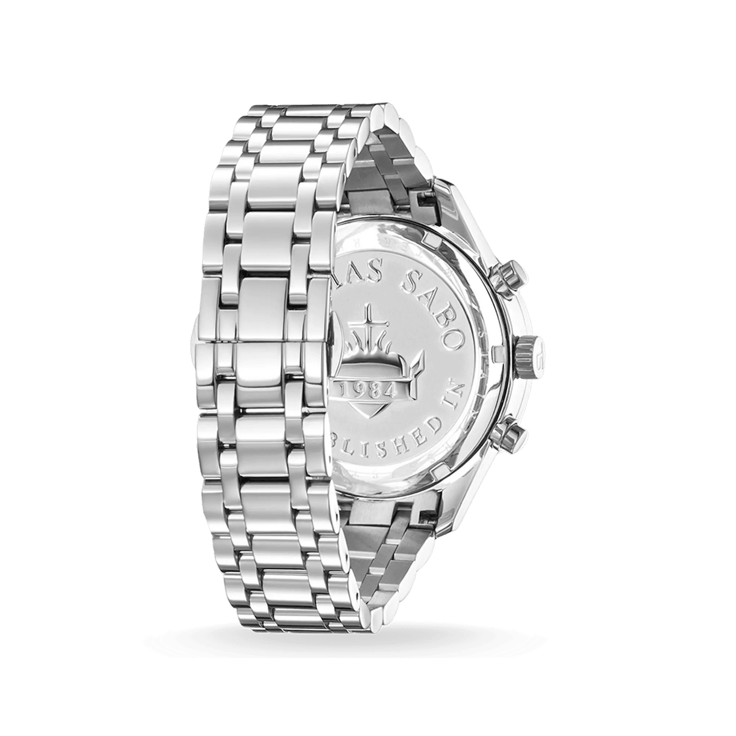 Thomas Sabo Rebel Urban WA0015-201-203 Herren Chronograph Silber • Mineralglas mit Saphirbeschichtung • 5 ATM Wasserdicht
