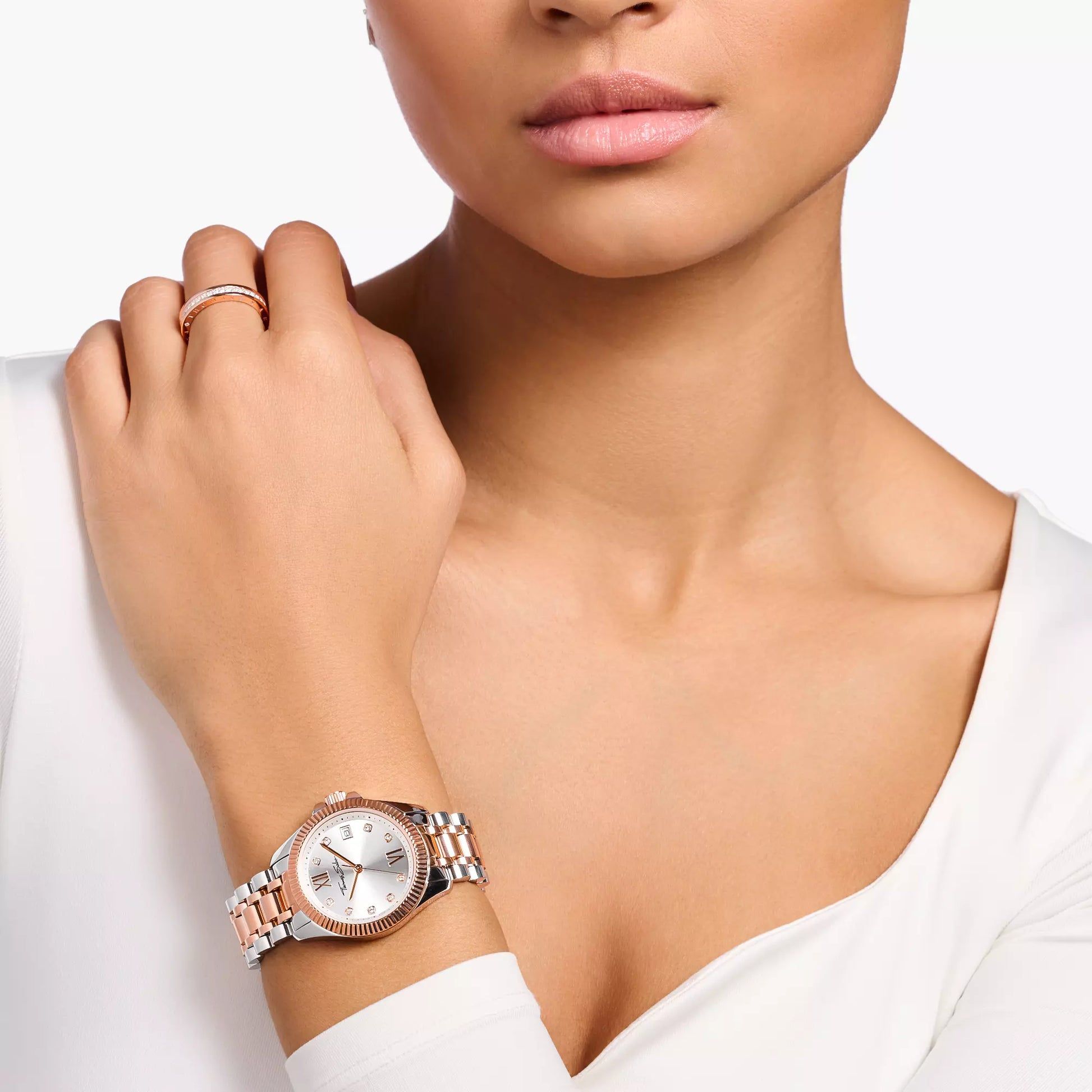 Thomas Sabo Divine Spirit WA0219-272-201 Damenuhr Roségold-Silber • Mineralglas mit Saphirbeschichtung •