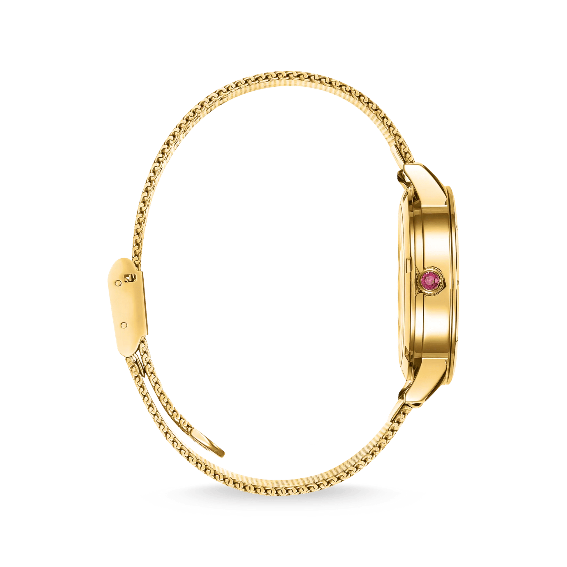 Thomas Sabo WA0384-264-207 Damen Armbanduhr Gold • Milanaise-Armband aus Edelstahl • Schlange in 3D-Optik, Bild 2