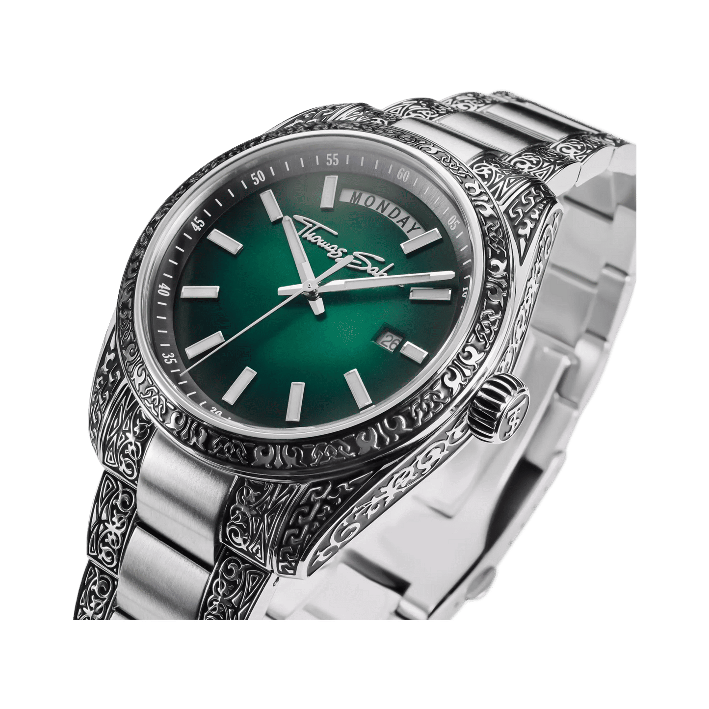 Thomas Sabo Rebel at Heart Revive WA0440-201-211 Herren • Graviertes Edelstahldesign • 5 ATM Wasserdicht, Bild 3